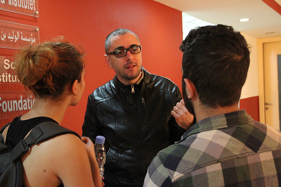 Photo from the exhibition, March 3, 2014, © Ali Zreik