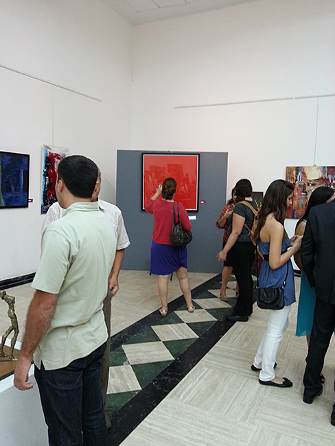 Photo from the exhibition, October 31, 2012