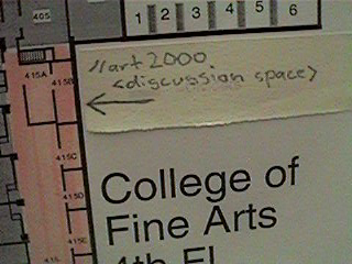//art2000 discussion space, College of Fine Arts, 4th floor · 1999 · 1
