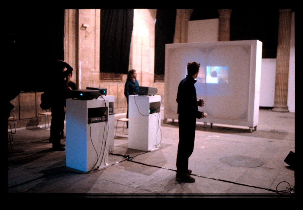 Two-channel video installation · ENSBA, Paris · June 2001 · 1