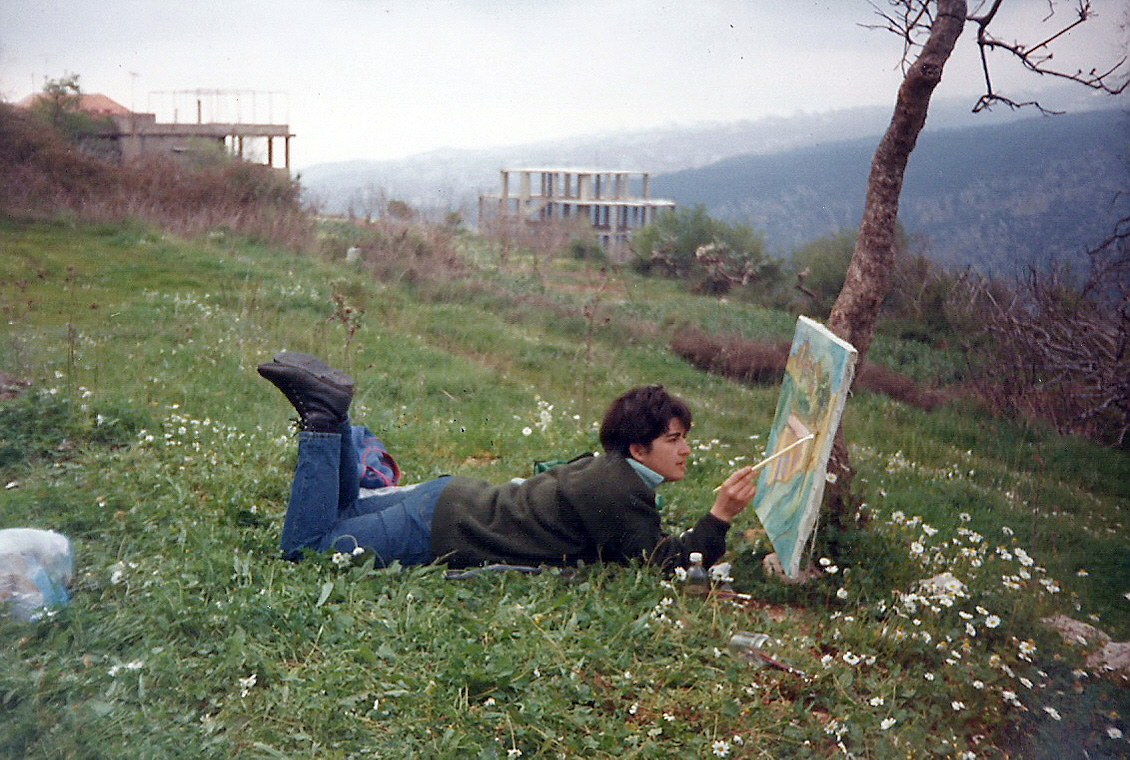 Painting outdoors · 6