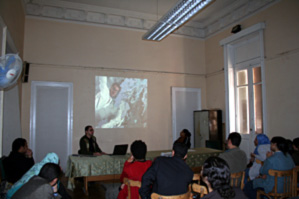 Talking about art and new media, University of Alexandria, November 25, 2007