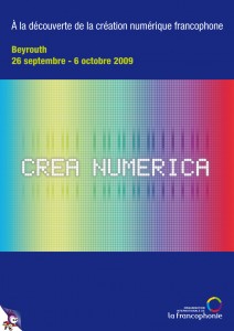 Poster of Crea Numerica, Beirut, September 26 – October 6, 2009